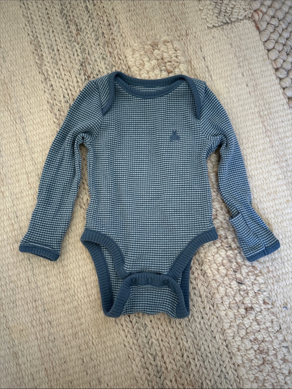 Baby Gap Long-Sleeve Waffle Knit Baby One-Piece